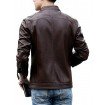 Brown 100% Genuine Leather Jacket for Men's