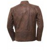 Pare Pure Genuine Leather Dark Brown Stylish Jacket for Men's(Size : XS to 2XL)