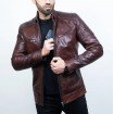 Biker Wine Leather Jacket