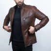 Biker Brown Leather Jacket