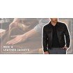 PARE 100% Genuine Leather Handmade Tan Biker Jacket for Men's