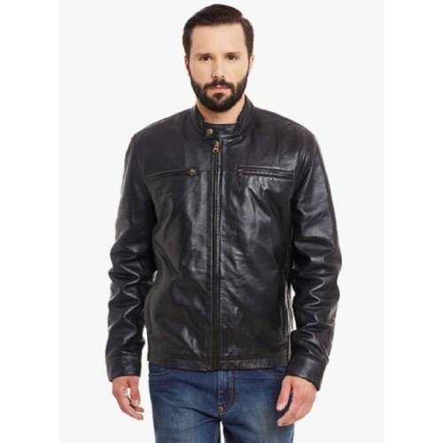 PARE Full Sleeve Black Solid Men's Jacket