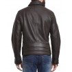 PARE Men's Leather Black Casual Jacket Slim Fit