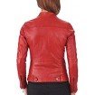 PARE Women's Genuine Leather Red Stylish Jacket (Size : XS to 2XL)