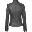 PARE Genuine Leather Black Stylish Jacket for Women's(Size : XS to 2XL)